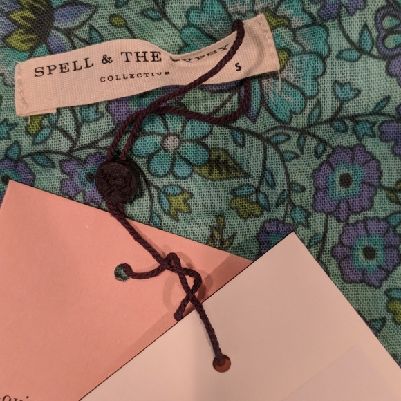 Sundown Blouse Turquoise by Spell - Picture 5 of 6